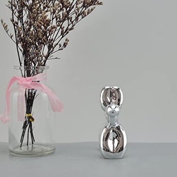 Stylish Balloon Dog Metallic Finish Sculpture for Home Decor