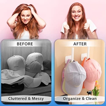 Hat Rack for Wall Organizer - Stylish Storage for Caps