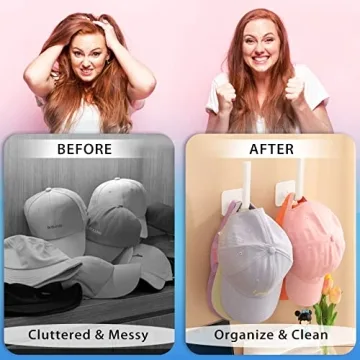 Hat Rack for Wall Organizer - Stylish Storage for Caps