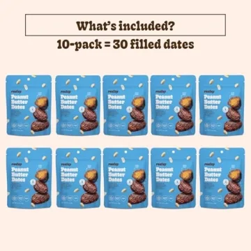Realsy Peanut Butter Medjool Dates - Organic Low Sugar Snack