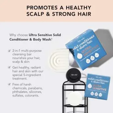 Kitsch 2-in-1 Conditioner & Shave Bar, Scent Free & Eco-Friendly