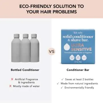 Kitsch 2-in-1 Conditioner & Shave Bar, Scent Free & Eco-Friendly