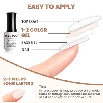 RARJSM Nude Gel Polish for Timeless Sheer Manicures