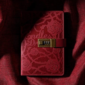 CAGIE Lockable Diary with Refillable Pages for Adults