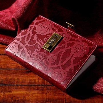 CAGIE Lockable Diary with Refillable Pages for Adults