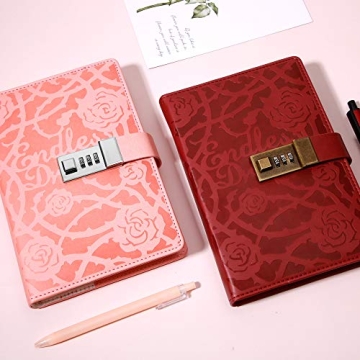 CAGIE Lockable Diary with Refillable Pages for Adults