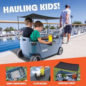 CUDDY Wagon Cooler – Premium Family Wagon with Cooler