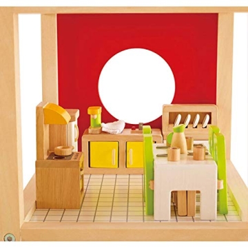 Hape Wooden Doll House Dining Room Set for 1:12 Scale Dolls