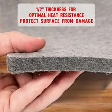 ZOMONETI 15" x 12" Wool Pressing Mat for Sewing & Quilting