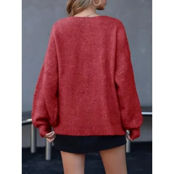 Saodimallsu Tie Front Cardigan Sweater for Women