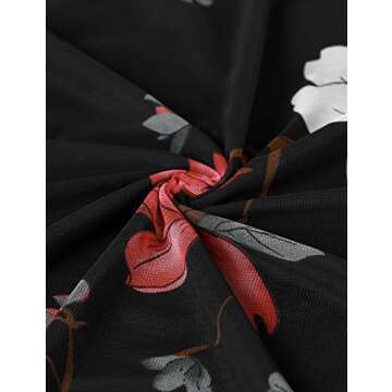 BAISHENGGT Women's Pleated Mesh Blouse - Elegant