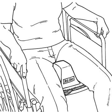 Skil-Care E-Z Transfer Slider Pommel System, 18x16 - Prevents Sliding, Provides Leg Abduction, Foam-...