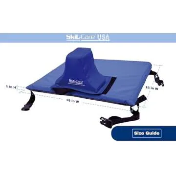 Skil-Care E-Z Transfer Slider Pommel System, 18x16 - Prevents Sliding, Provides Leg Abduction, Foam-Padded Pommel, Low-Shear Cover, 706362