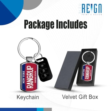 Personalized New York License Plate Keychain - Unique Gift