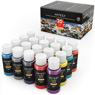 ARTEZA Outdoor Acrylic Paint Set for All Surfaces