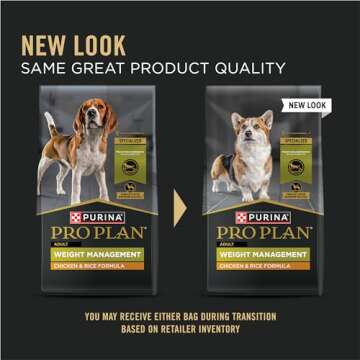 Purina Pro Plan Weight Management Dry Dog Food Chicken and Rice Formula - 34 lb. Bag