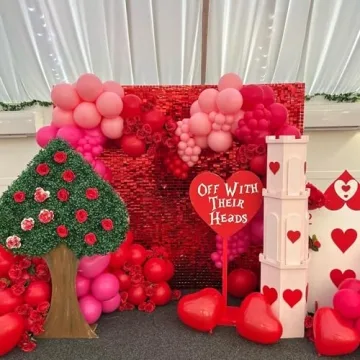Red Wedding Sequin Backdrop - Perfect for Events