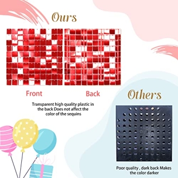 Red Wedding Sequin Backdrop - Perfect for Events