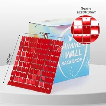 Red Wedding Sequin Backdrop - Perfect for Events
