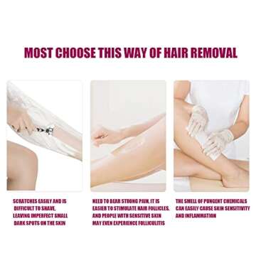 Bleame Crystal Hair Eraser, Bleame Crystal Hair Remover, for Men & Women Arms Legs Back, Fast & Easy Exfoliate, Soft Smooth Silky Skin, Apply To Any Part Of The Body (Purple) (Purple)