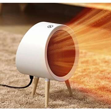 Compact Space Heater for Small Rooms & Safety Features