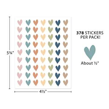 Teacher Created Resources Everyone is Welcome Hearts Mini Stickers (TCR7140)