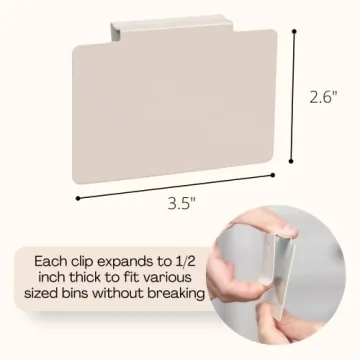 Stylish Hygge & Sage Metal Bin Labels for Organization