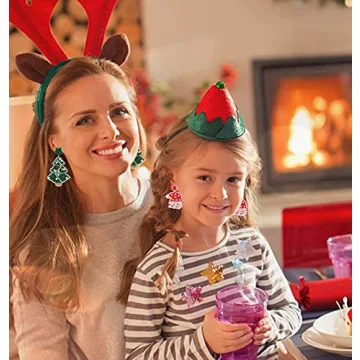 Hypoallergenic Christmas Beaded Earrings for Holiday Cheer
