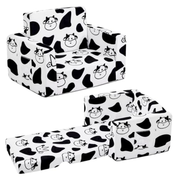 Convertible 2-in-1 Kids Lounge Chair - Fun Designs for Toddlers