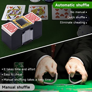 Unniweei Automatic Card Shuffler for Game Night Fun