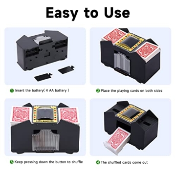Unniweei Automatic Card Shuffler for Game Night Fun