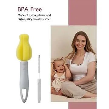 Momcozy Cleaning Brush Kit for Breast Pumps - Easy Clean
