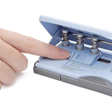 Rapesco Adjustable 6-Hole Punch for Planners - Durable & Stylish