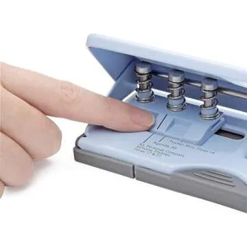 Rapesco Adjustable 6-Hole Punch for Planners - Durable & Stylish