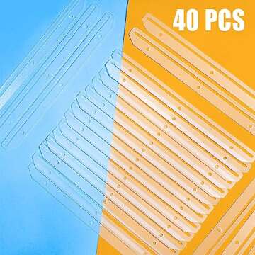 Tutata 24Pcs Magazine Holders for 3 Ring Binders