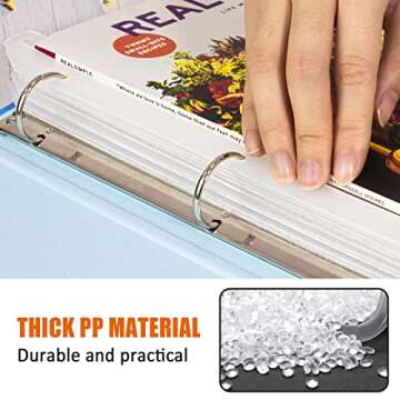 Tutata 24Pcs Magazine Holders for 3 Ring Binders