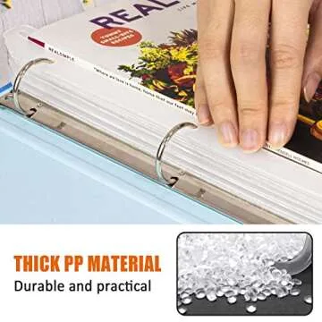 Tutata 24Pcs Magazine Holders for 3 Ring Binders