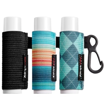 HEYSKAY Lip Balm Holder Sleeves: Secure & Stylish Keychain Solution