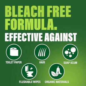 Green Gobbler Drain Clog Dissolver, Drain Opener-Cleaner ,Toilet Clog Remover, 31 oz