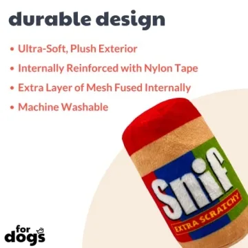 Huxley & Kent Snif Funny Dog Toy | Durable, Squeaky Fun