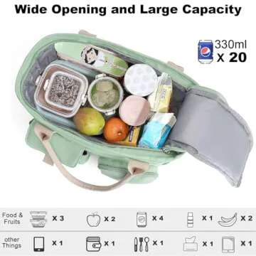 Stylish SUNUP Large Insulated Lunch Bag for Work