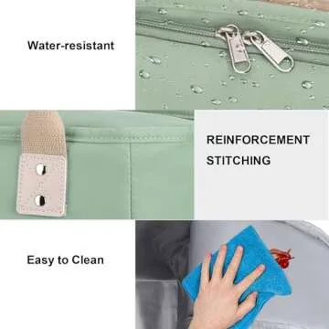 Stylish SUNUP Large Insulated Lunch Bag for Work