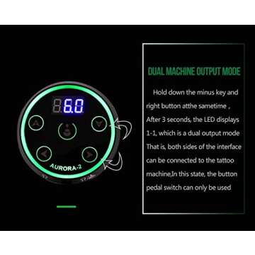 Aurora II Tattoo Power Supply - Versatile Voltage Control