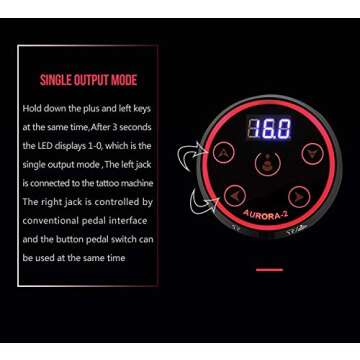 Aurora II Tattoo Power Supply - Versatile Voltage Control