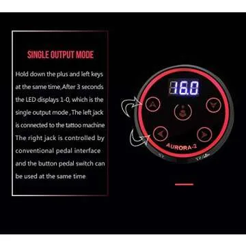 Aurora II Tattoo Power Supply - Versatile Voltage Control