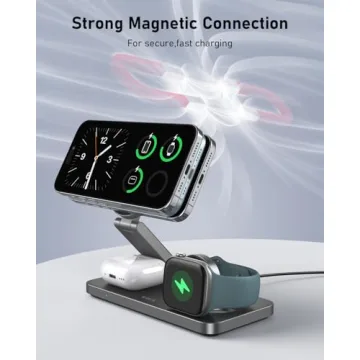 VBA 3 in 1 Wireless Charging Station - Fast Portable Charger