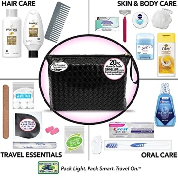 Travel-Ready 20-Piece Kit with Essential Toiletries