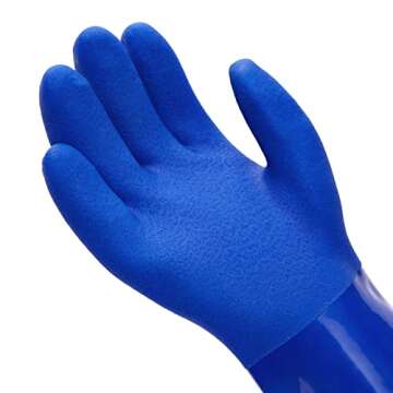 Comfortable Rubber Cleaning Gloves for Kitchen Tasks