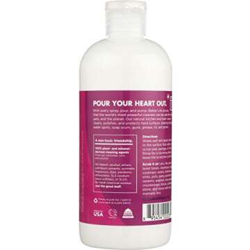 Naturally Grime-Busting Kitchen and Bath Scrubber, 16 oz Squirt Bottle