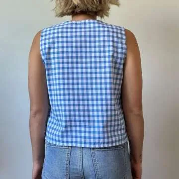 Chic Women Y2K Tie Front Tank for Stylish Summer Wear